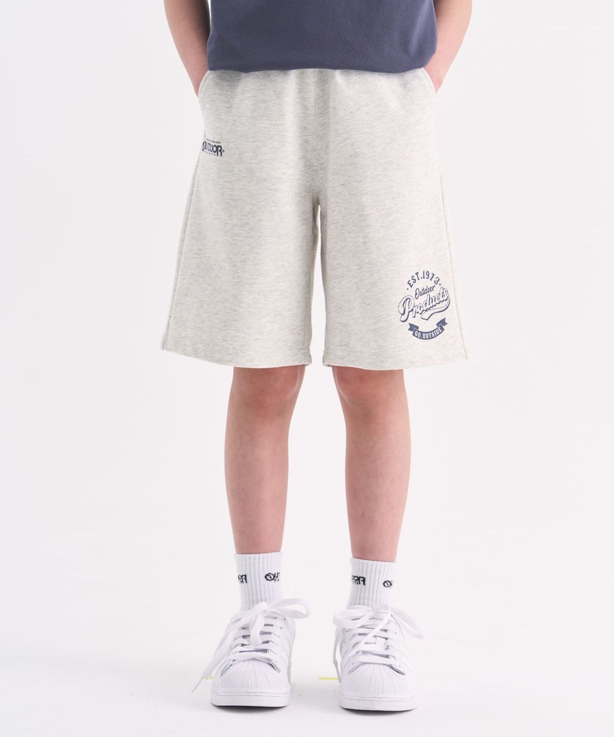아웃도어 프로덕츠 키즈(OUTDOOR PRODUCTS KIDS) 그래픽 저지 쇼츠 (오트밀) OD262BHP09_OTM