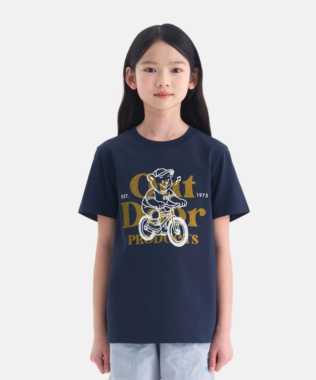 아웃도어 프로덕츠 키즈(OUTDOOR PRODUCTS KIDS) 그래픽 반팔티셔츠 (네이비) OD262ISS05_NVY