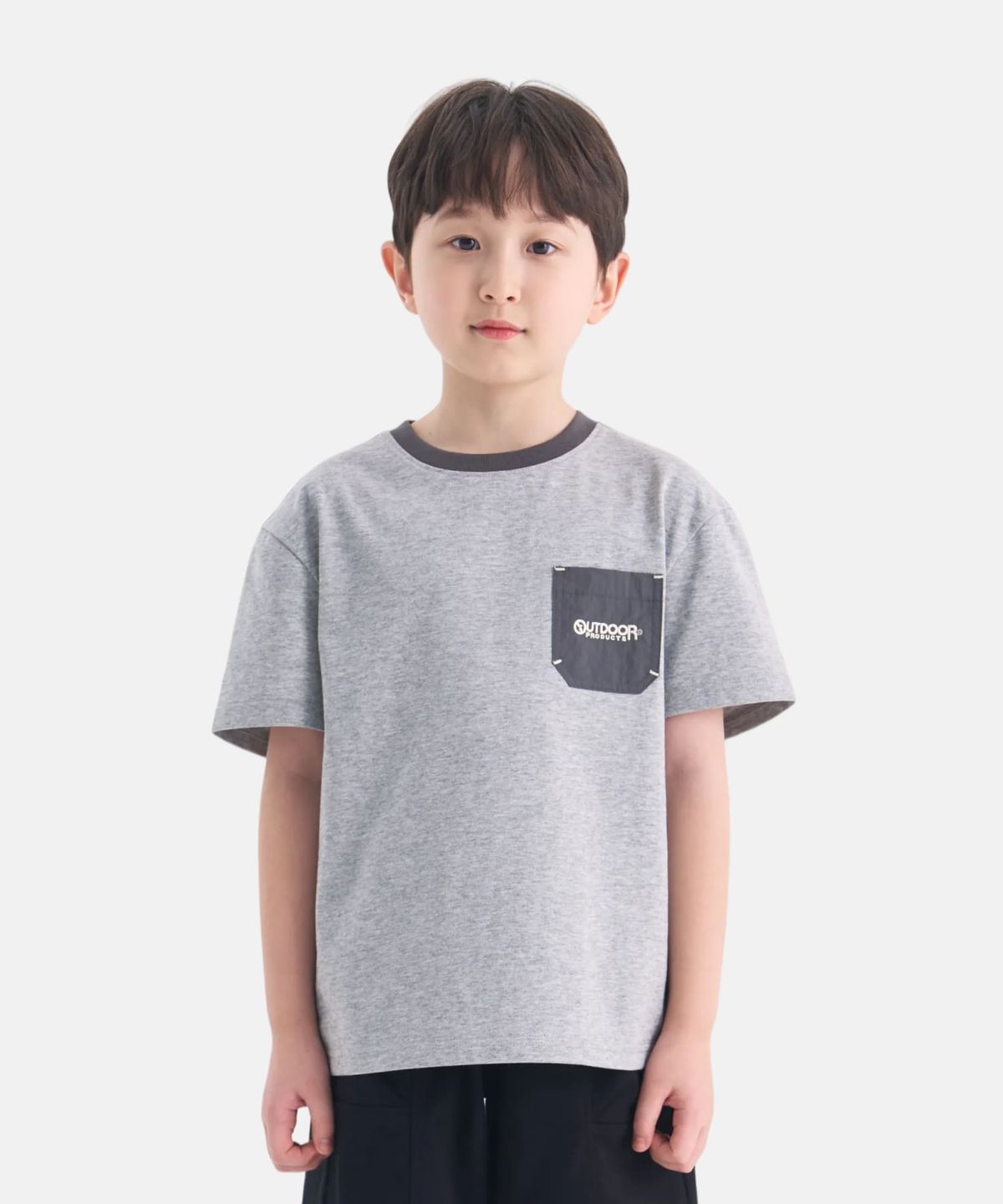 아웃도어 프로덕츠 키즈(OUTDOOR PRODUCTS KIDS) 포켓 반팔티셔츠 (멜란지) OD262ISS07_MLG