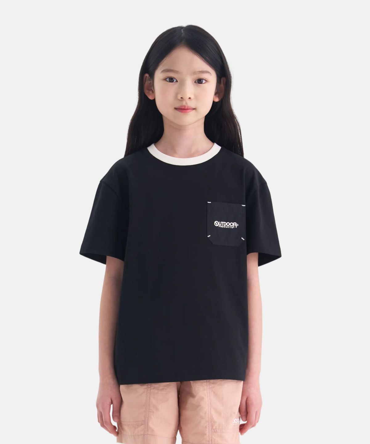 아웃도어 프로덕츠 키즈(OUTDOOR PRODUCTS KIDS) 포켓 반팔티셔츠 (블랙) OD262ISS07_BLK
