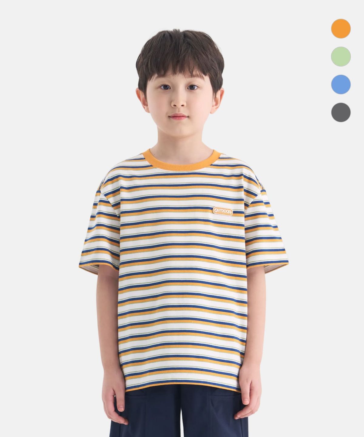 아웃도어 프로덕츠 키즈(OUTDOOR PRODUCTS KIDS) 에센셜 스트라이프 반팔티셔츠 (4color) OD262ISS01