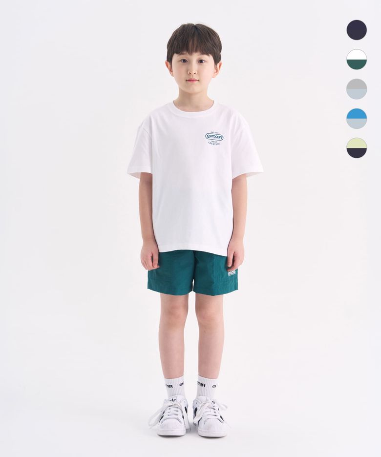 [세트상품]에센셜 백그래픽 반팔티+우븐 포켓 쇼츠 (5color)