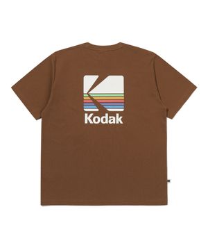 레인보우 소로나 반팔 티셔츠 BROWN