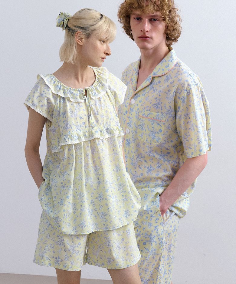 [모달] (couple) Maya Short Pajama Set + Cap Sleeve Two-piece