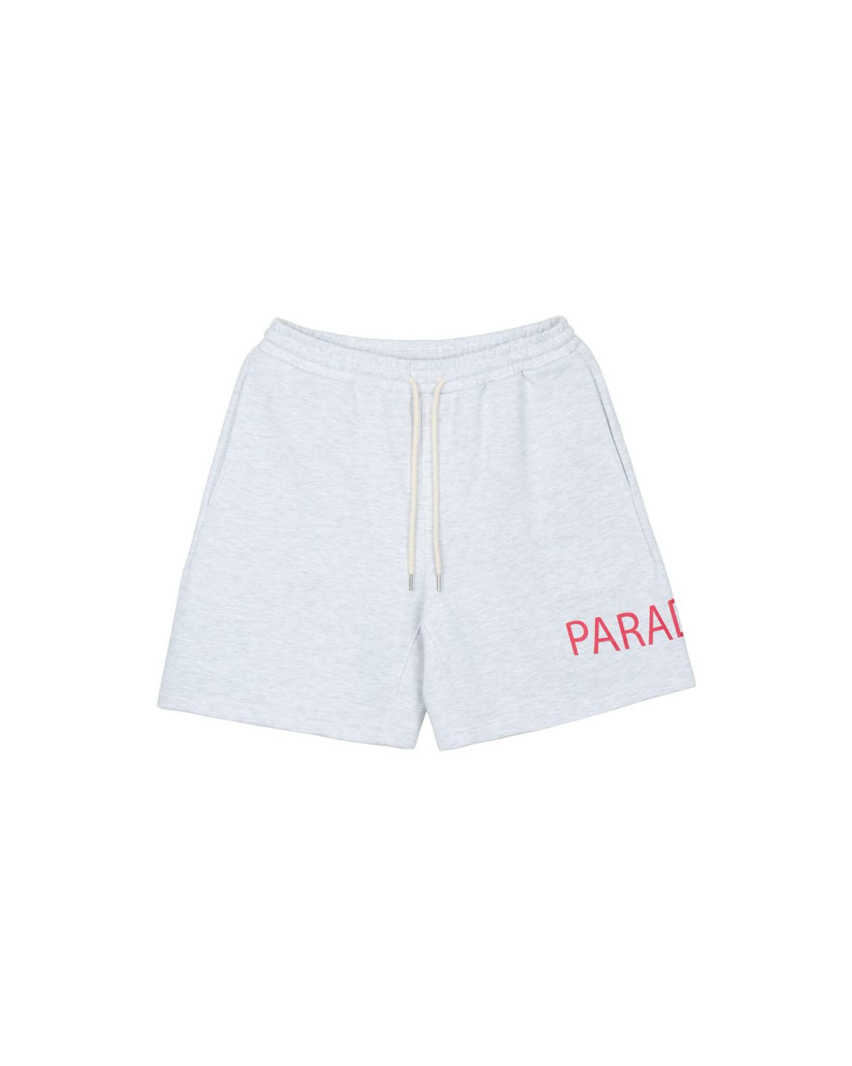 구보(GUVO) Sweat gusset short, white-melange