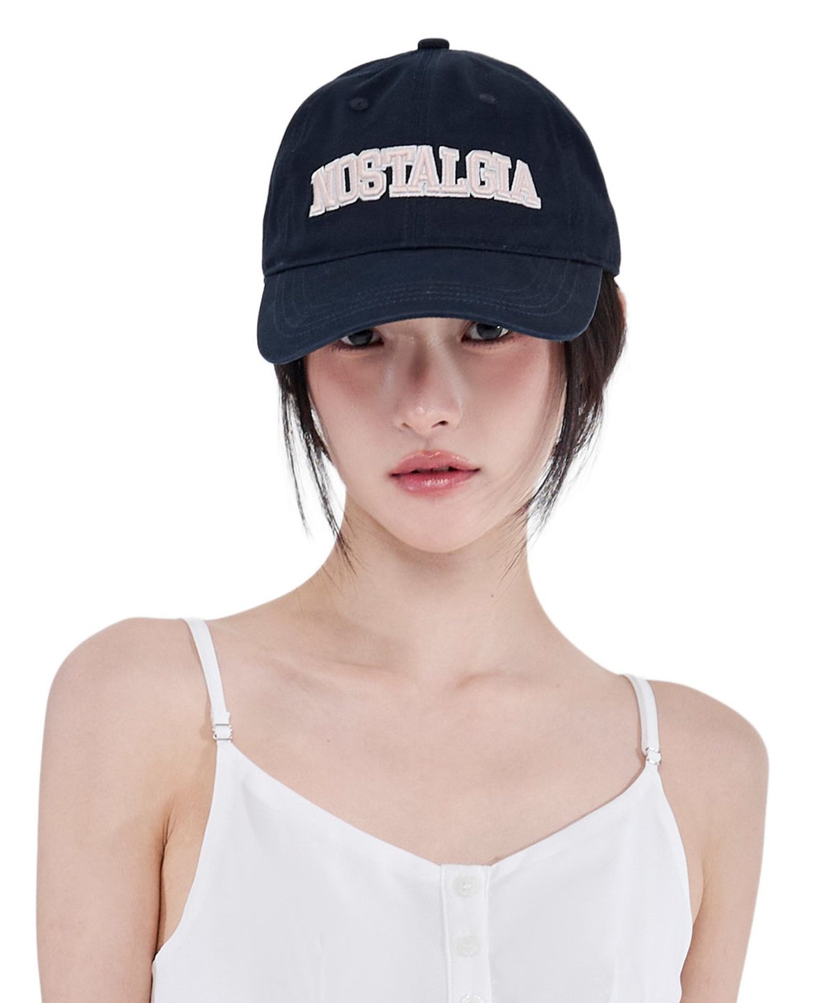 알키알카(ALKI ALKA) Nostalgia Ball Cap (Navy)