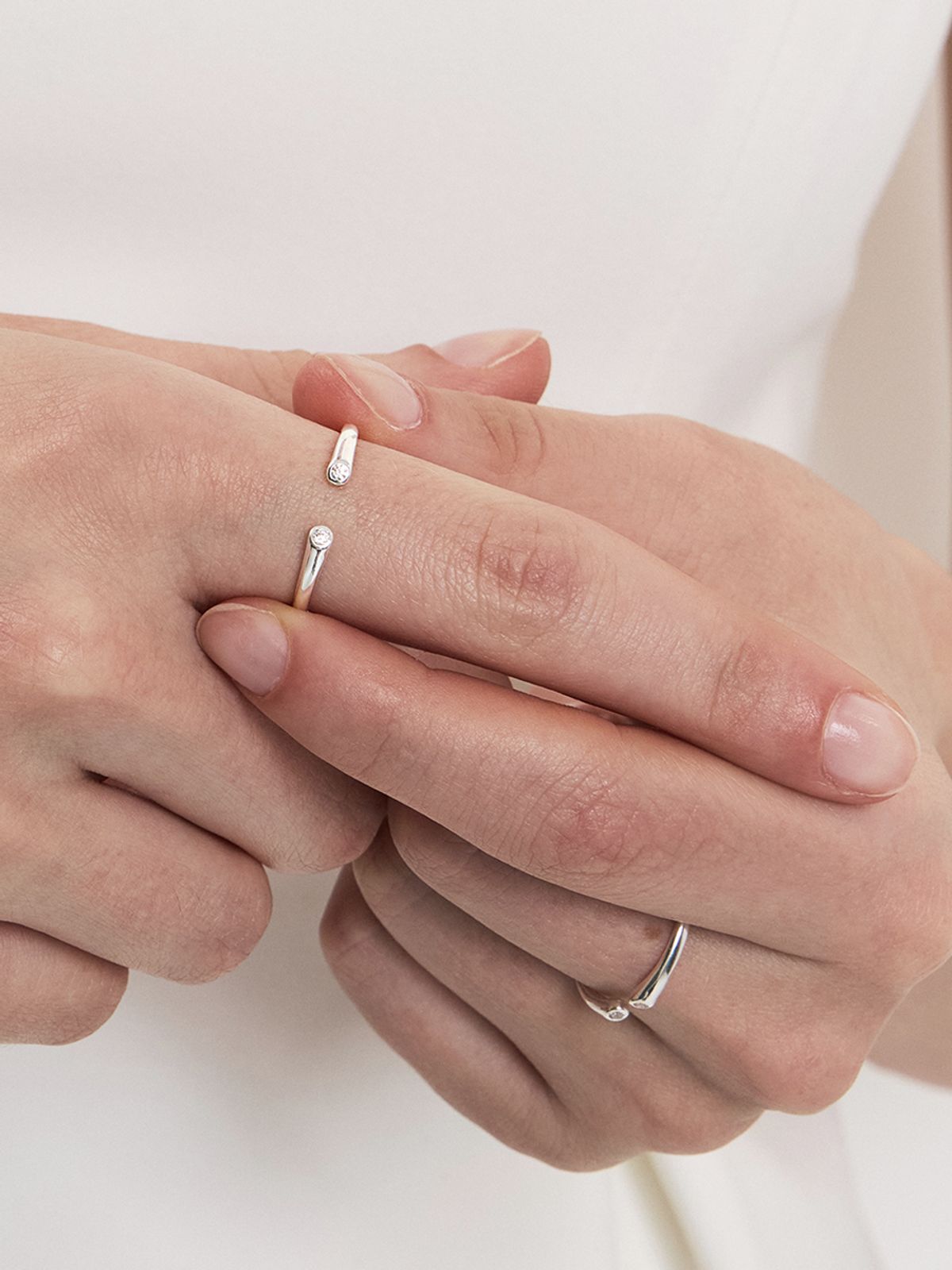 헤이(HEI) [sv925] open dome ring
