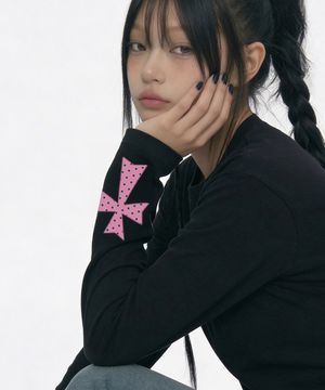 [UNISEX]DOT CROSS GRAVE 롱슬리브 3color