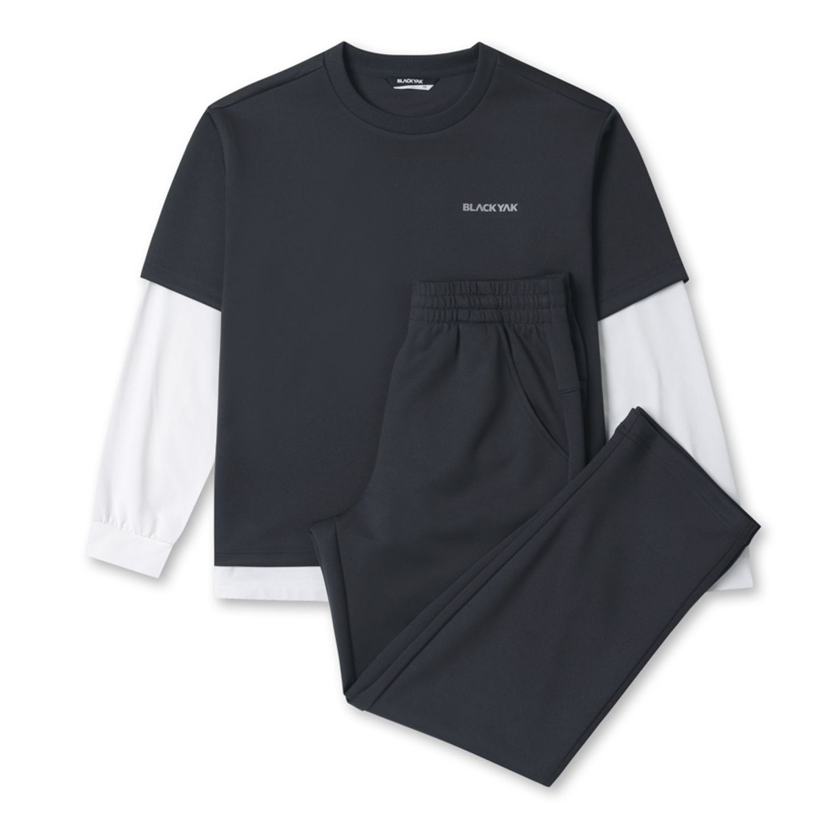 블랙야크 키즈(BLACK YAK KIDS) 레이어드저지맨투맨세트_DC