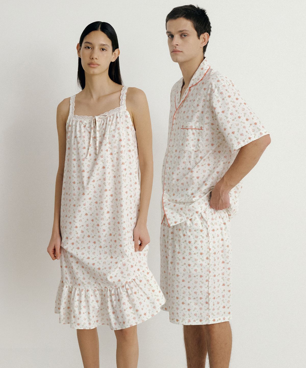 조스라운지(JO'S LOUNGE) (couple) Picnic Short Pajama Set + One-piece