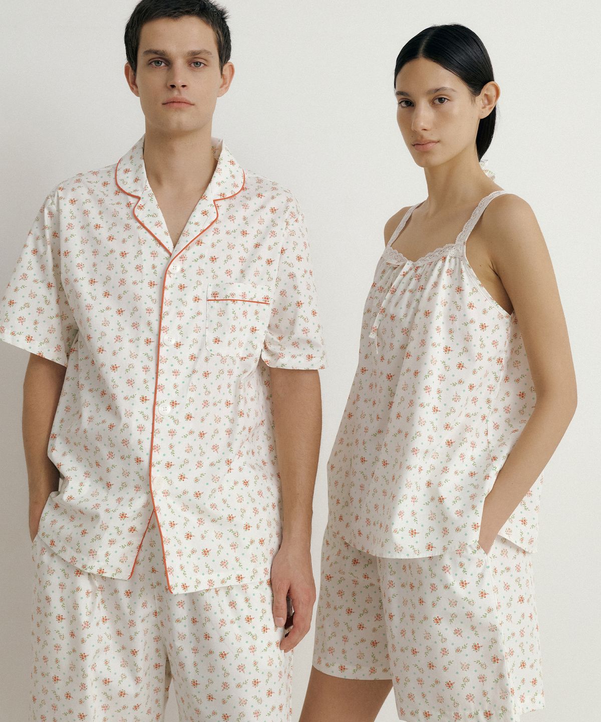 조스라운지(JO'S LOUNGE) (couple) Picnic Short Pajama Set + Two-piece
