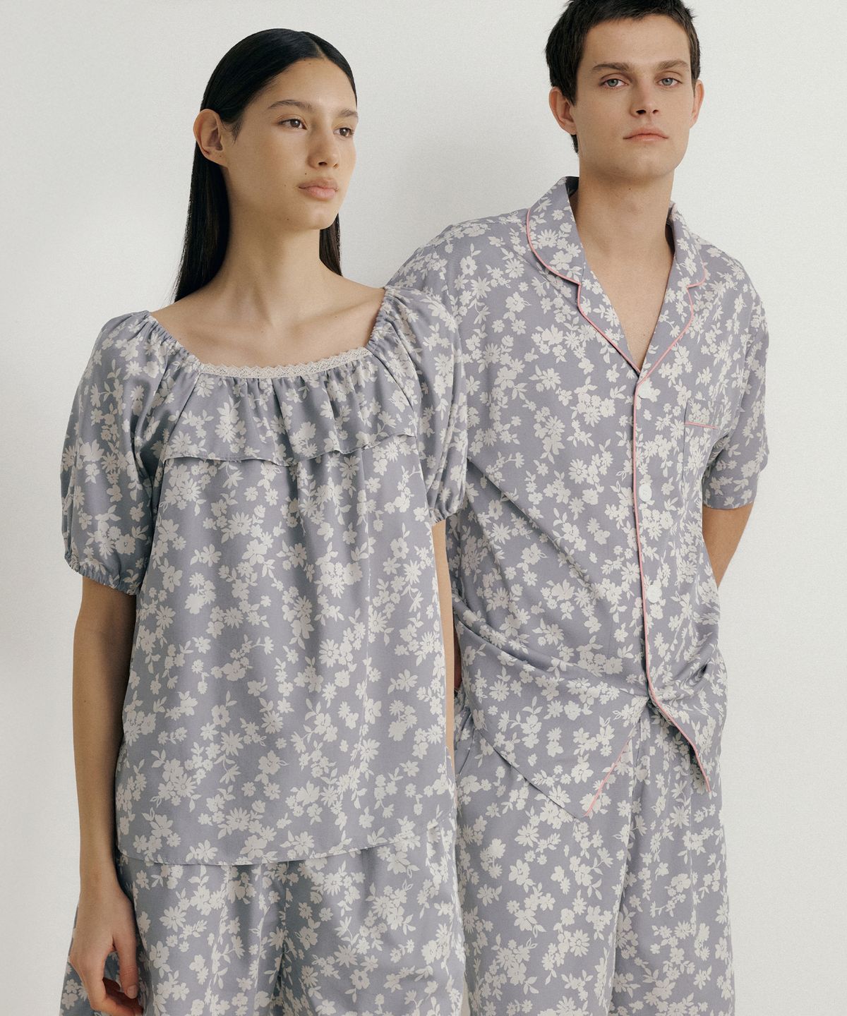조스라운지(JO'S LOUNGE) [모달] (couple) Botanic Short Pajama Set + Two-piece