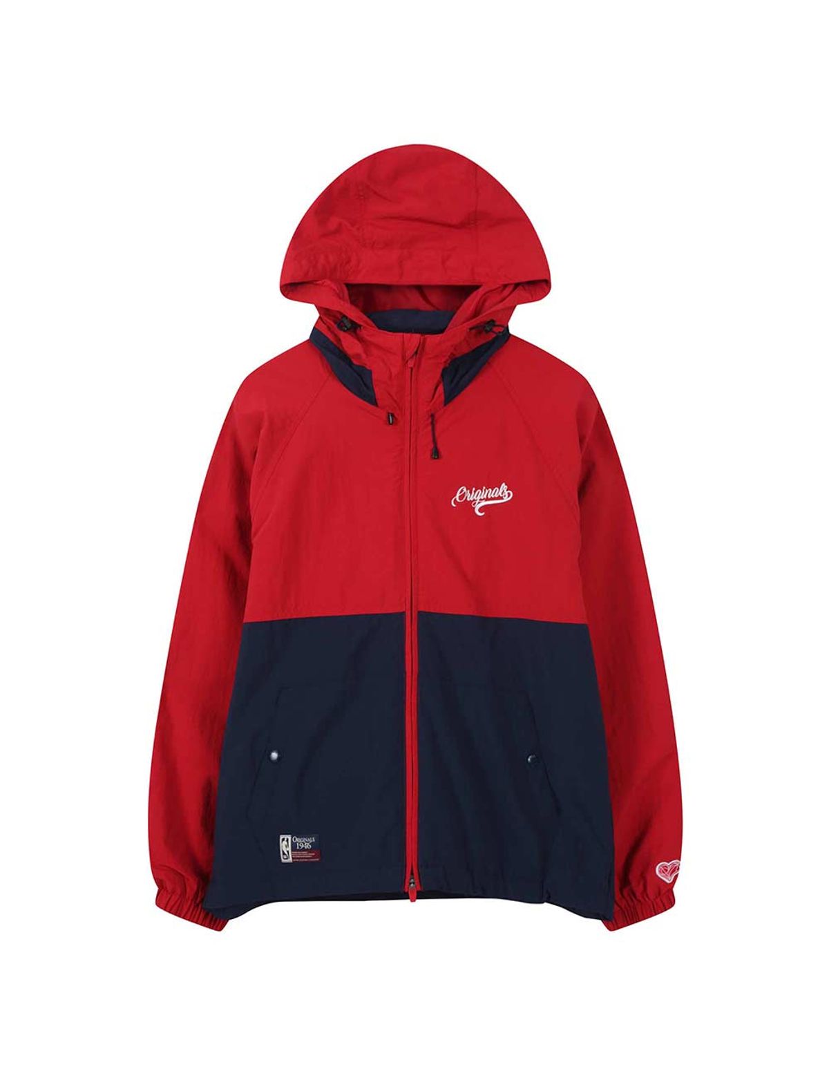 엔비에이(NBA) ORIGINALS46 배색 바람막이 네이비