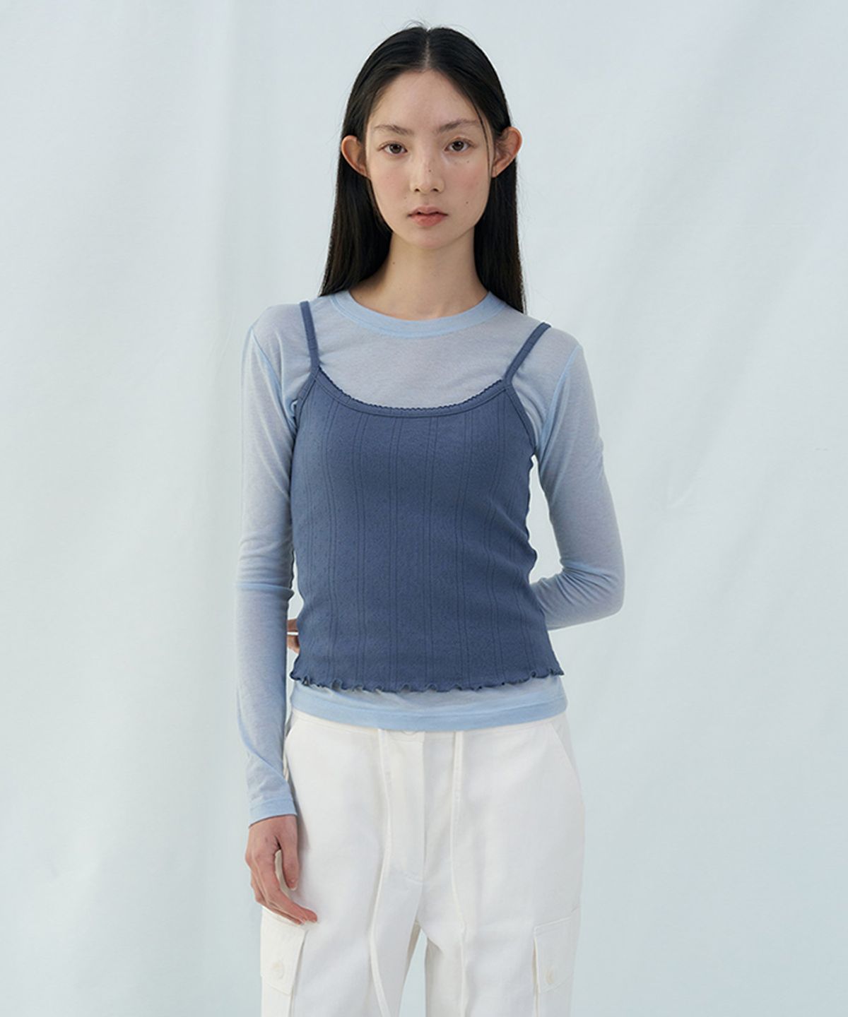 타버트(TARVERT) Essential Tencel T-Shirt - Sky Blue