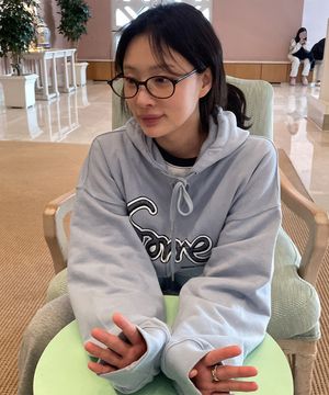 Some Logo Hoodie Zip-Up - Light Blue