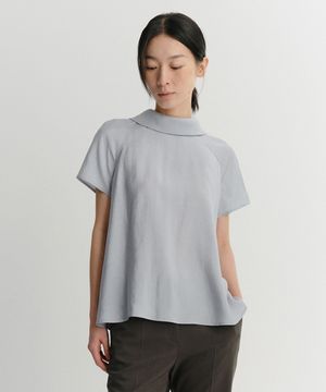LYLA FLARE BLOUSE (PALE BLUE)