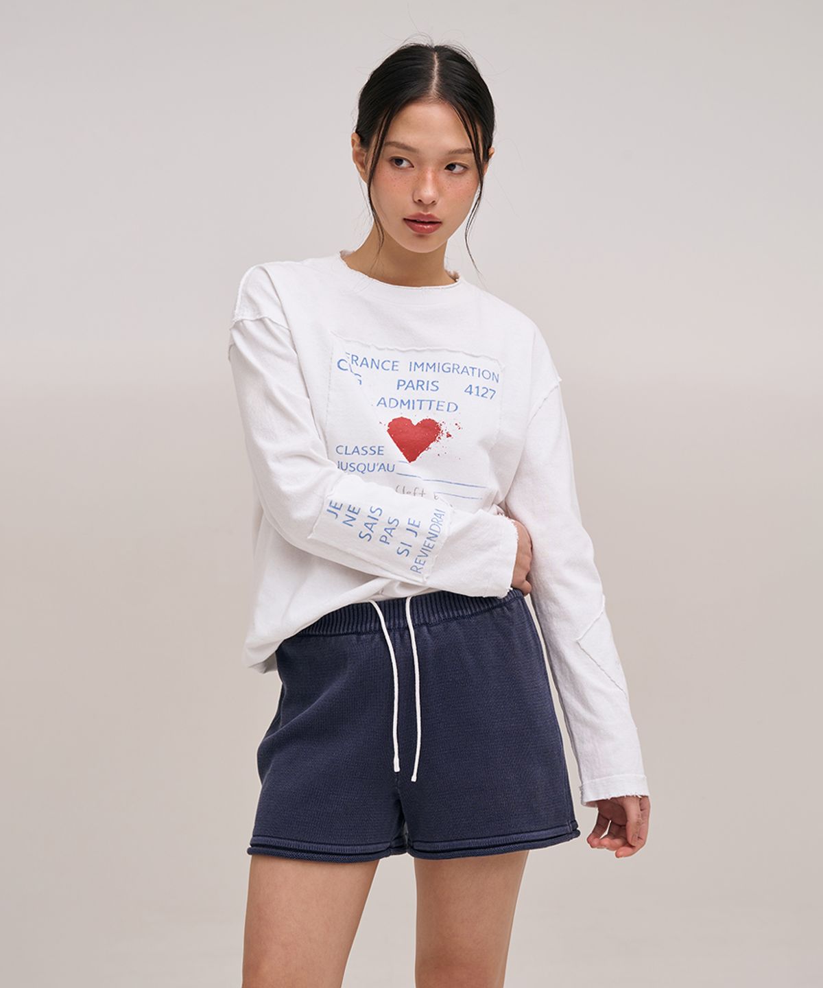졸리앙볼(JOLIEENVOL) INSIDE OUT LONG SLEEVE (WHITE)