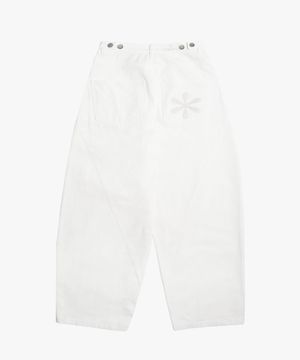 커브드 벌룬 코튼 팬츠_White : RADIANT174