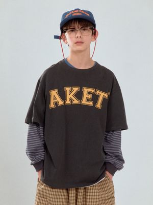 AKET PIGMENT SHORT SLEEVE TEE CHARCOAL