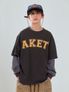 AKET PIGMENT SHORT SLEEVE TEE CHARCOAL