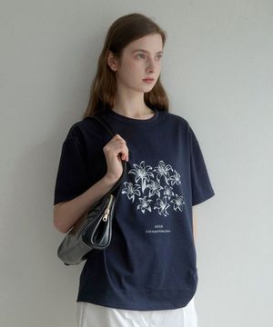 esy flower T-shirts (네이비)