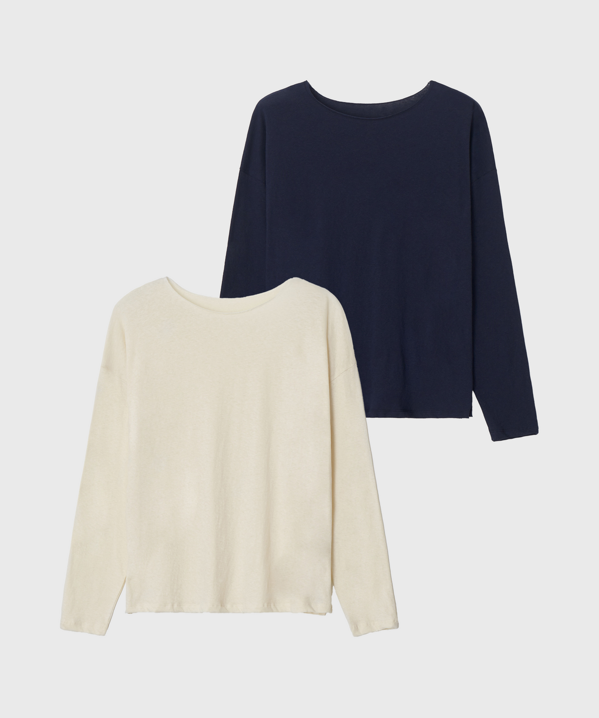 정감 스튜디오(JEONGGAM STUDIOS) Boat Neck Sleeve Tee_2 color