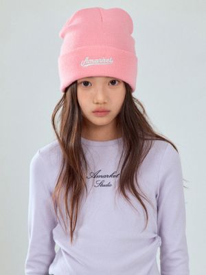 SOLID A BEANIE PINK