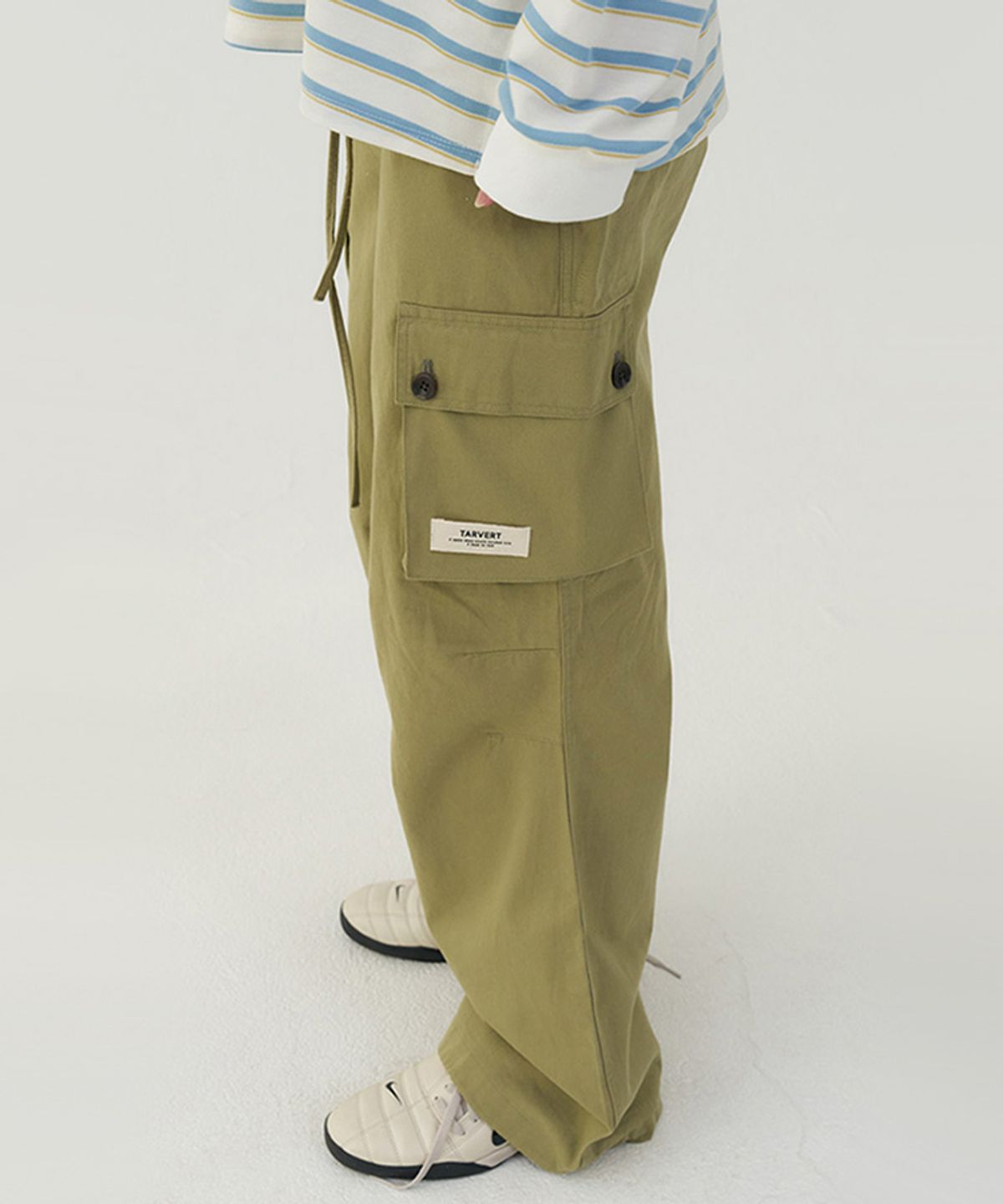타버트(TARVERT) Casual Utility Cargo Pants - Khaki