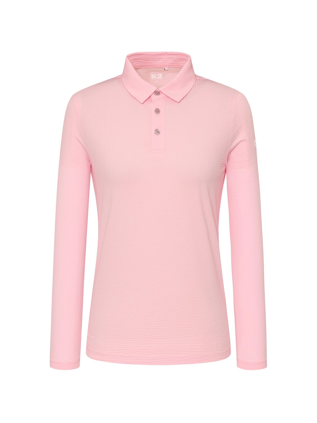 케이투(K2) 시원서커 ICE WAFFLE 긴팔 폴로 W_Cool Pink