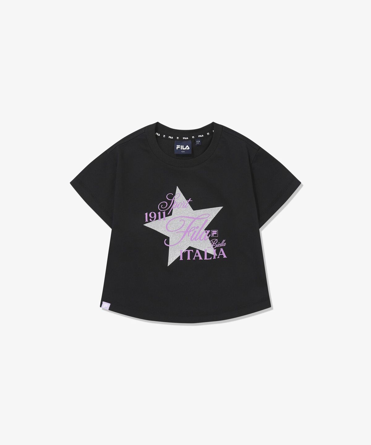 휠라 키즈(FILA KIDS) 트윙클 스티치 크롭티