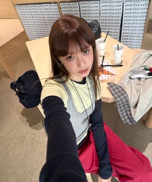 [소라 PICK] BASIC COTTON RIBBED U-NECK LAYERED SLEEVELESS TOP (MELANGE GRAY)