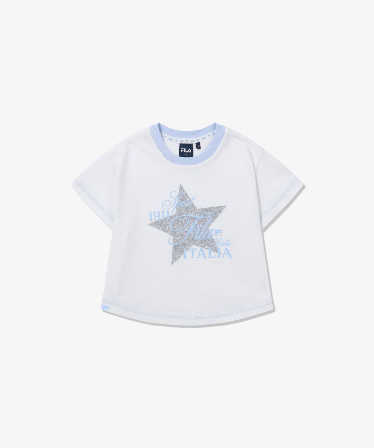 휠라 키즈(FILA KIDS) 트윙클 스티치 크롭티