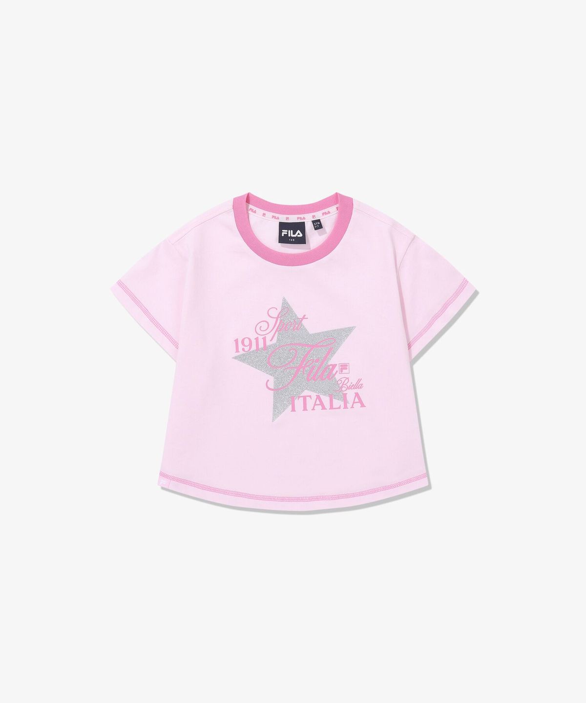 휠라 키즈(FILA KIDS) 트윙클 스티치 크롭티