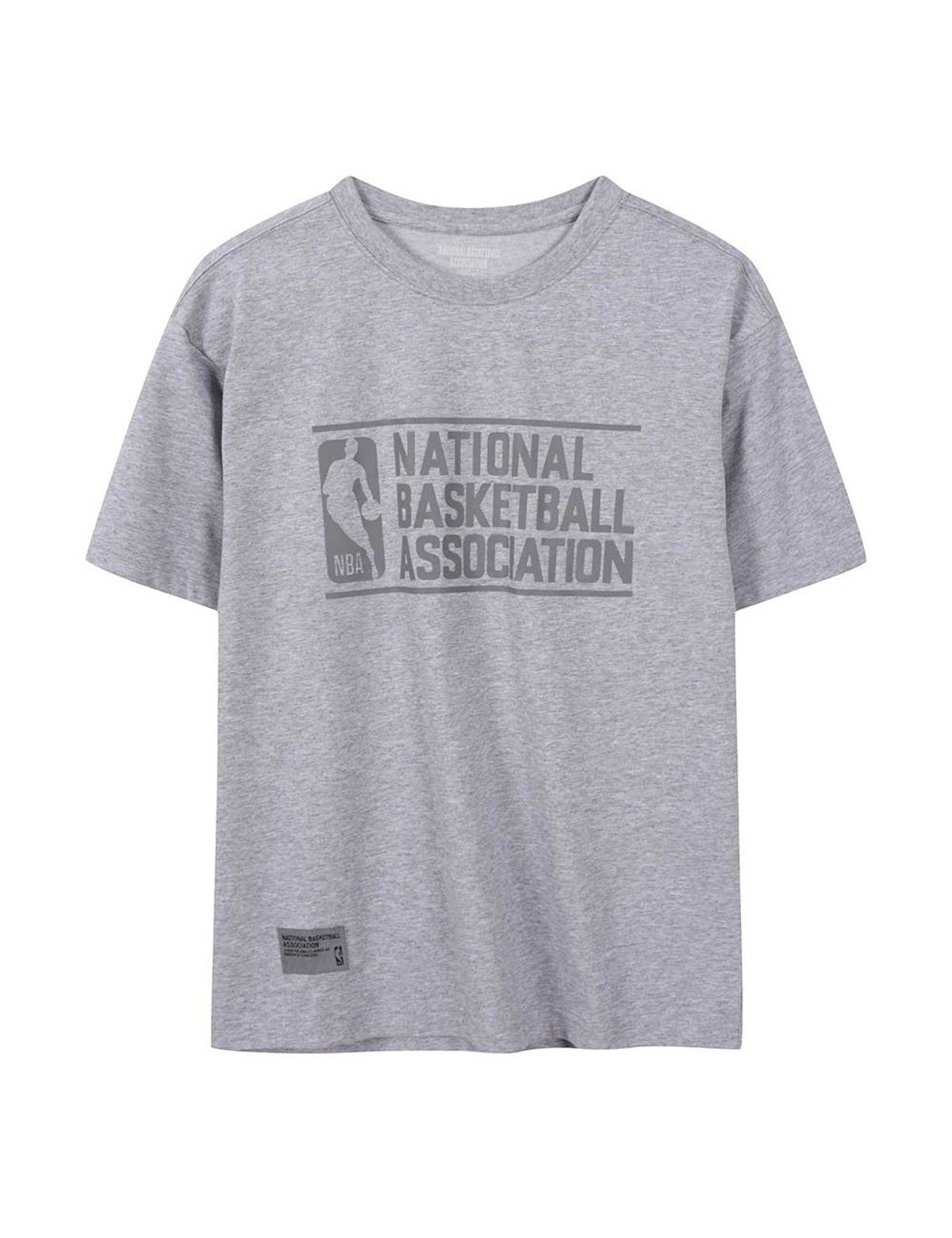 엔비에이(NBA) ESSENTIAL 빅 그래픽 반팔 티셔츠 멜란지 그레이