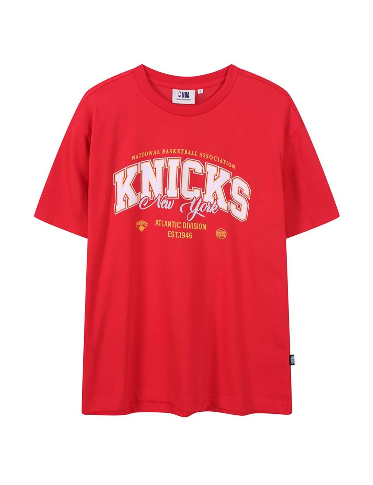 엔비에이(NBA) 팀 레터링 반팔 티셔츠 레드