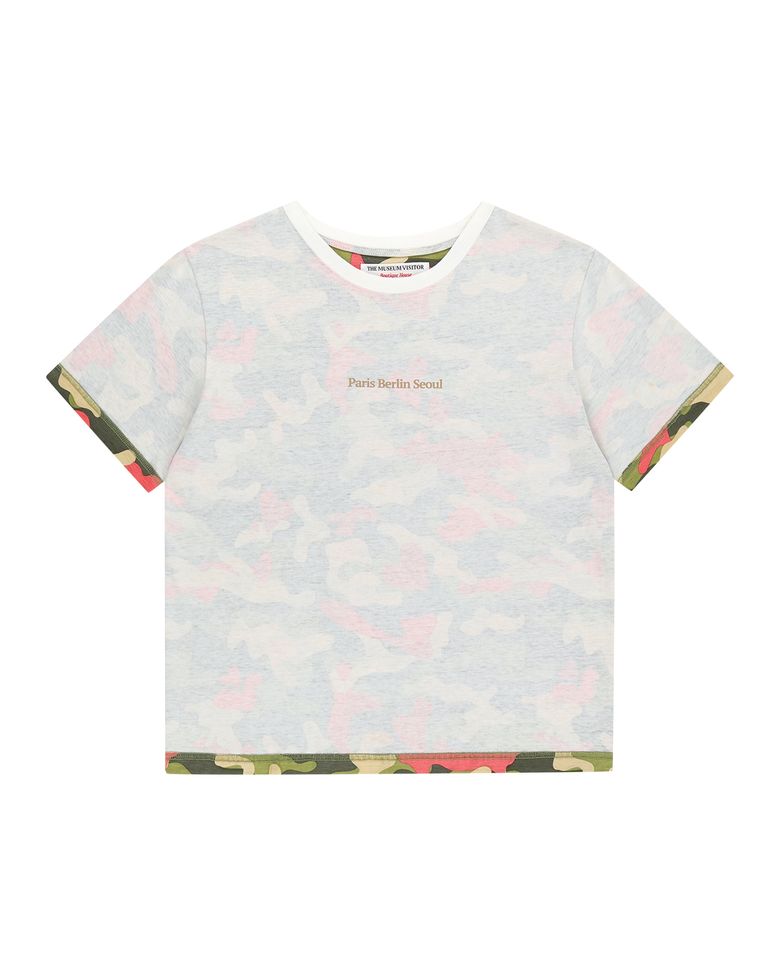 VINTAGE WASHED CAMO LINED T-SHIRTS (WHITE)