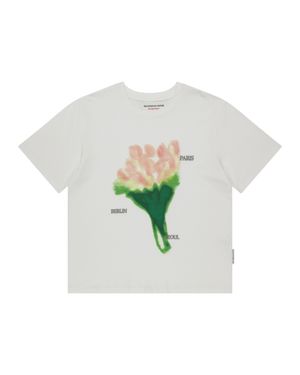 FLOWER GRAPHIC T-SHIRTS (WHITE)