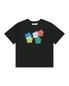 FIVE FLOWER BLUR T-SHIRTS (BLACK)