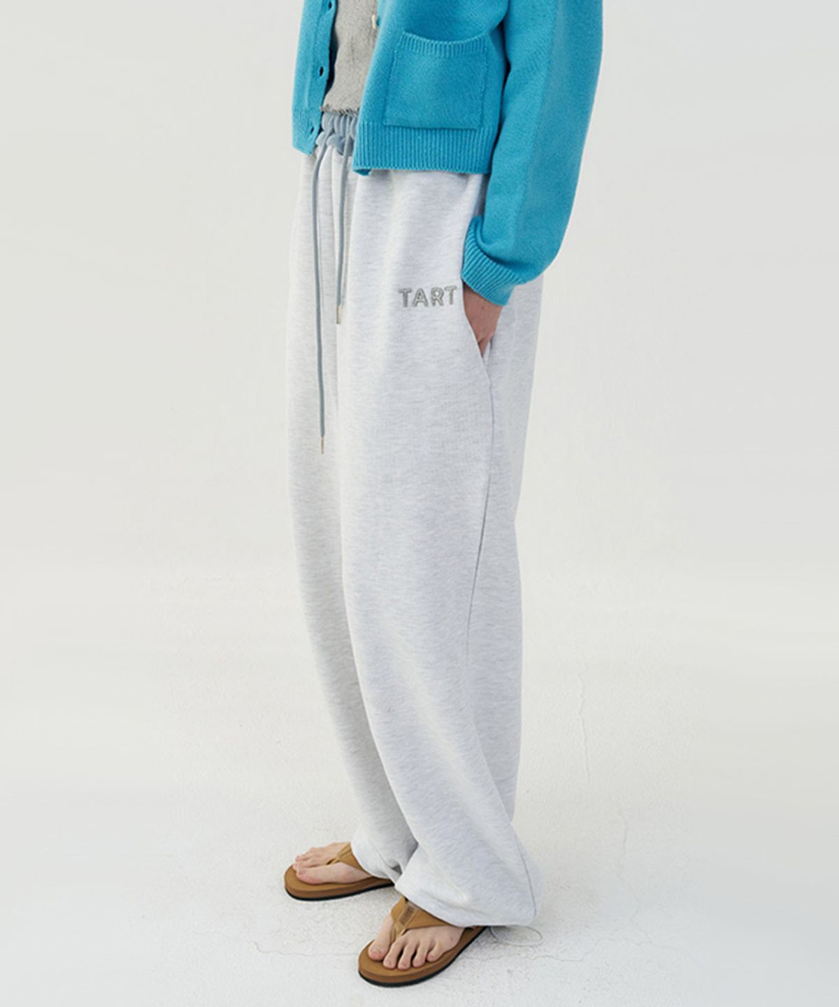 타버트(TARVERT) Tart Patch Sweatpants - White Melange