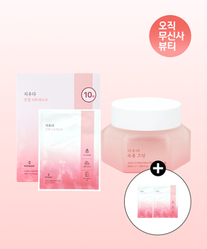 [2종 SET] 지우다 수분 크림 50ml+지우다 진정 시트마스크 10매