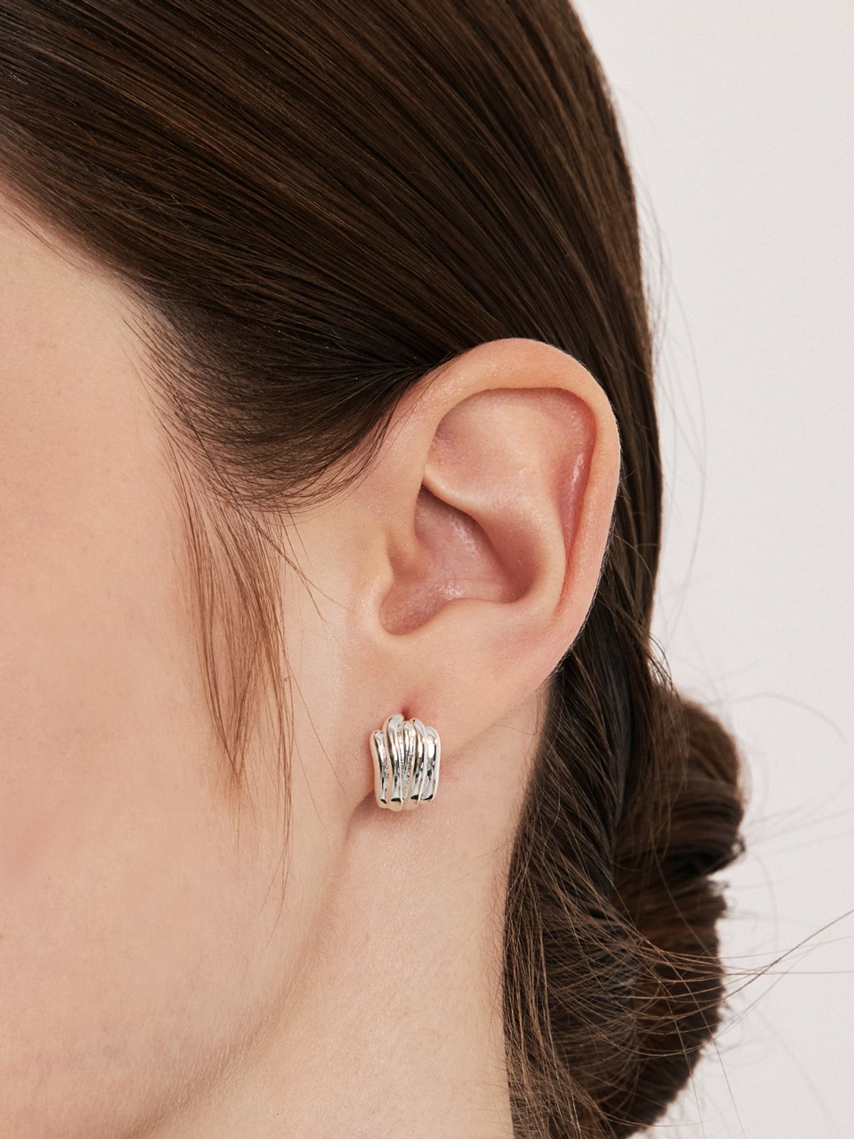 헤이(HEI) venus volume metal one-touch earring