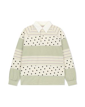 DOT PATCHWORK PK LONG SLEEVE (GREEN)