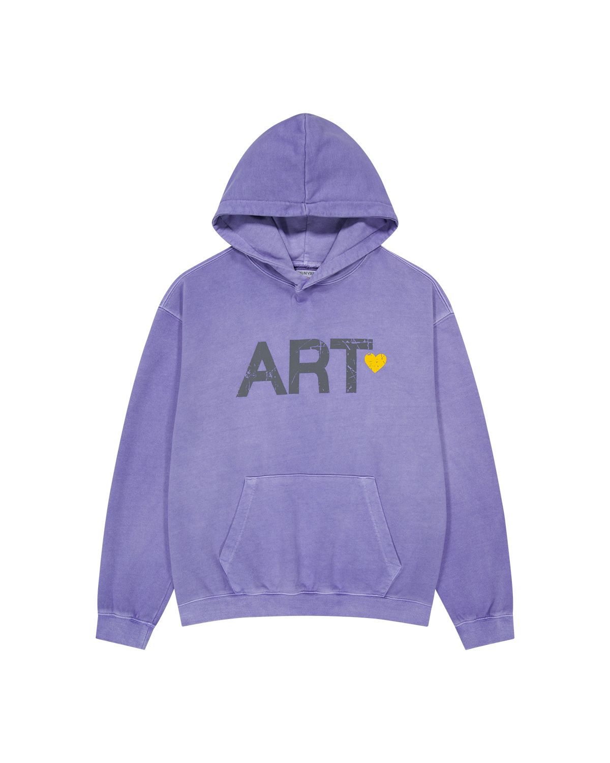 더뮤지엄비지터(THEMUSEUMVISITOR) ART PIGMENT HOODIE (PURPLE)