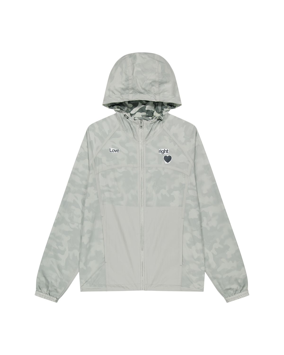 더뮤지엄비지터(THEMUSEUMVISITOR) CAMO REVERSIBLE WINDBREAKER (GREY)
