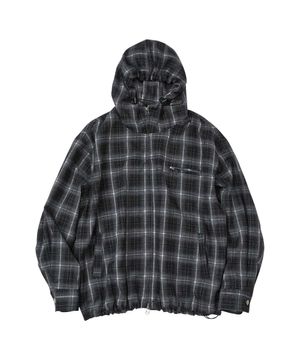 체크 후드 셔켓_GREY