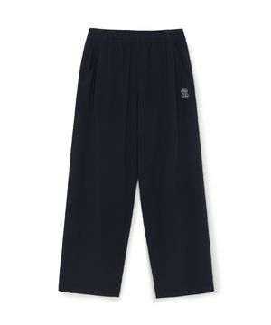 베이직 스몰로고 쿨링 와이드 팬츠 NY (Black)