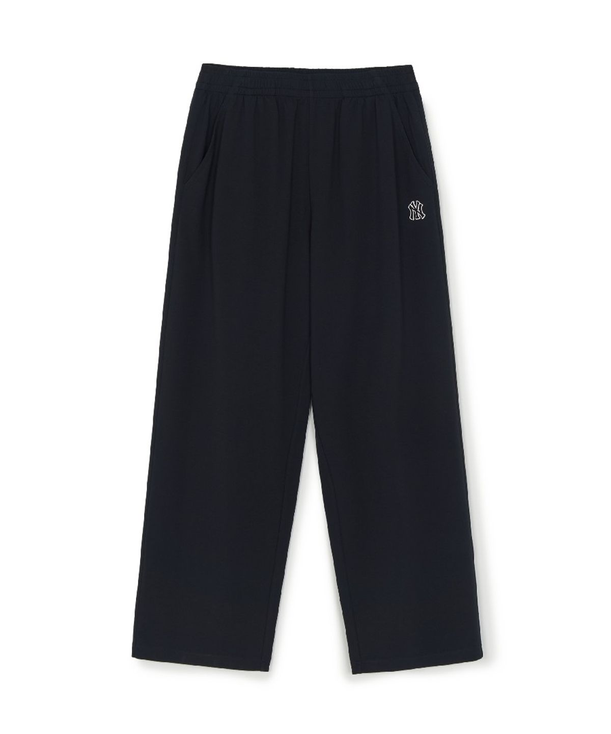 엠엘비(MLB) 베이직 스몰로고 쿨링 와이드 팬츠 NY (Black)