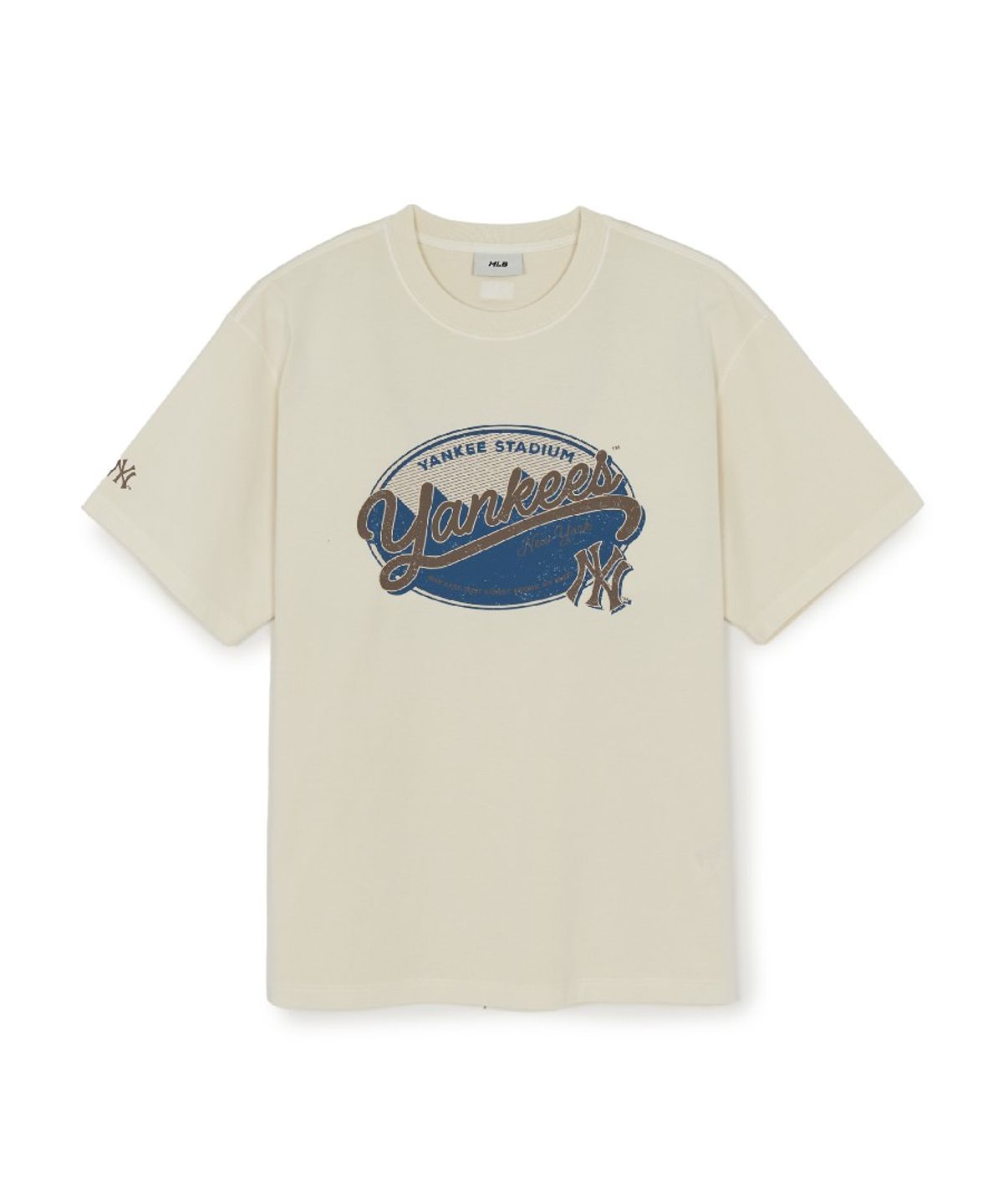 엠엘비(MLB) 빈티지 워싱 그래픽 반팔 티셔츠 NY (Cream)