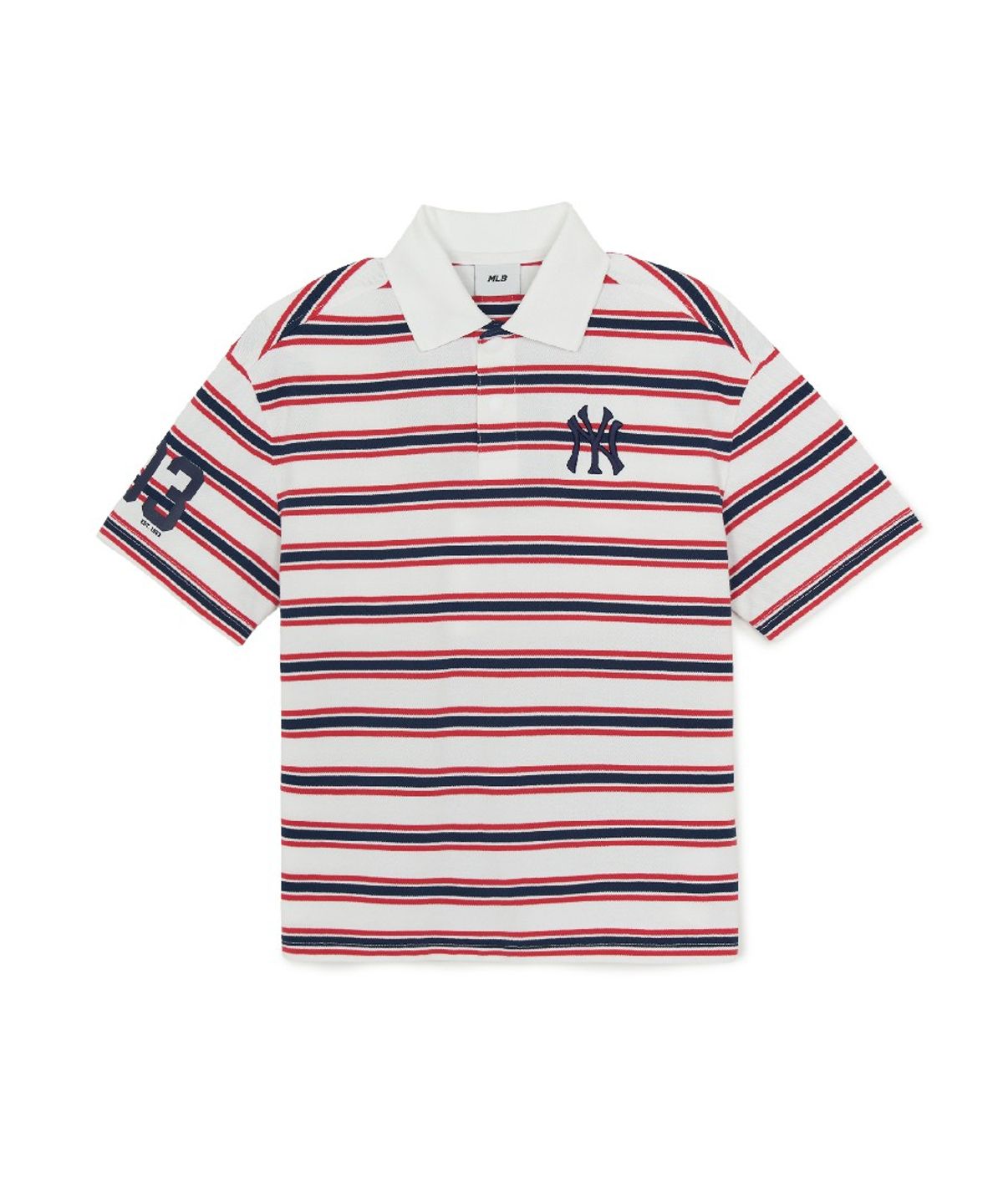 엠엘비 키즈(MLB KIDS) 바시티 럭비 반팔 티셔츠 NY (Navy)