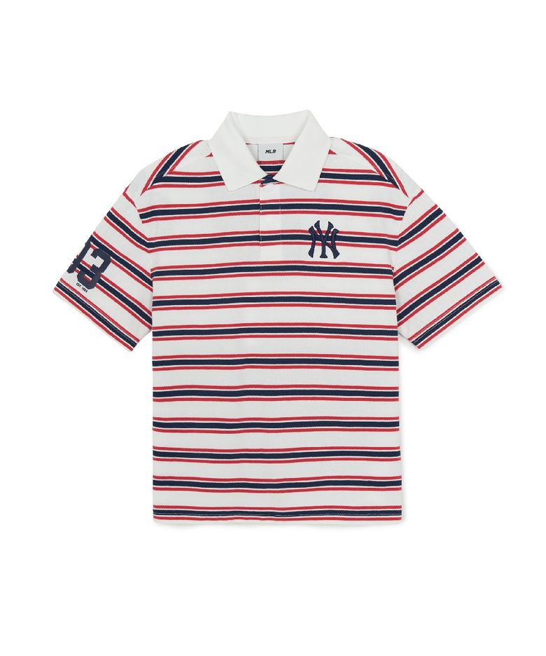 바시티 럭비 반팔 티셔츠 NY (Navy)